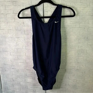 NIKE One Piece Swimsuit Navy Bathing Suit pool beach activewear athleisure